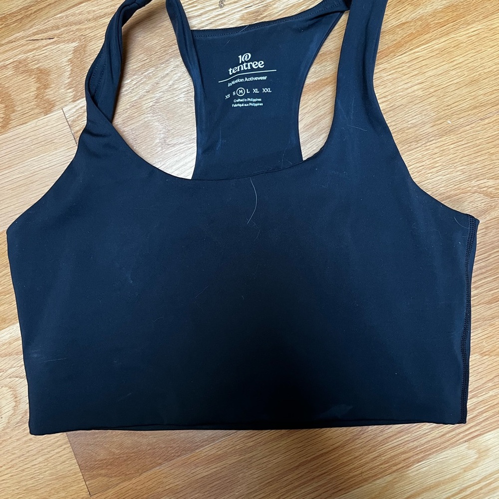 Tentree Women's Sleek Black Sports Bra